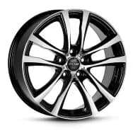 R18 X 8 5X100 ET35 63.3 ADVANTI DECIMUS BLACK POLISH
