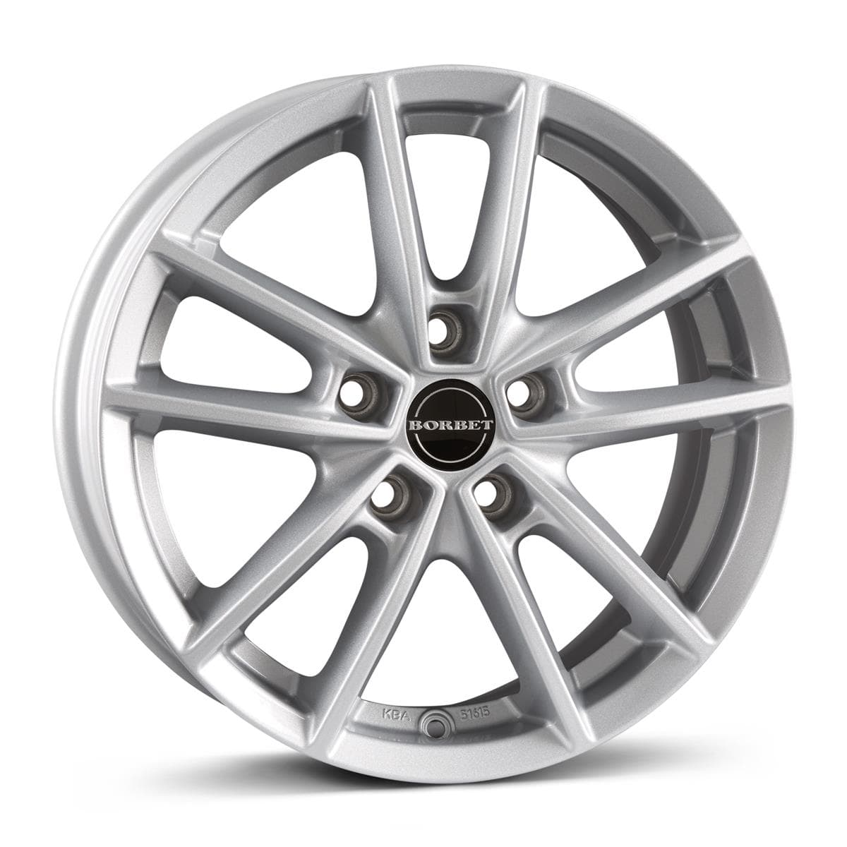 R15 X 6 5X112 ET43 57.1 BORBET W Crystal Silver