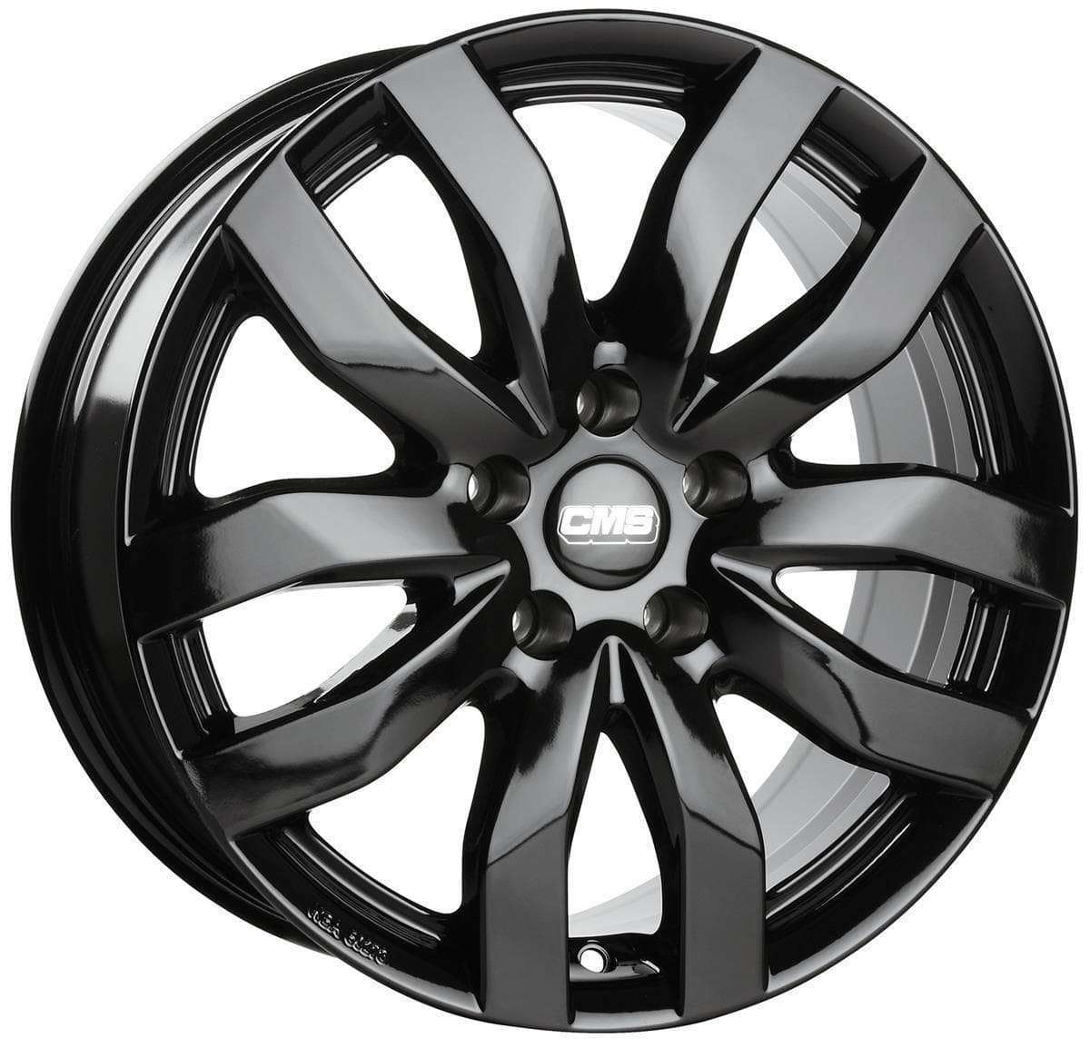 R15 X 6 5X100 ET45 54.1 CMS C22 Complete Black Gloss