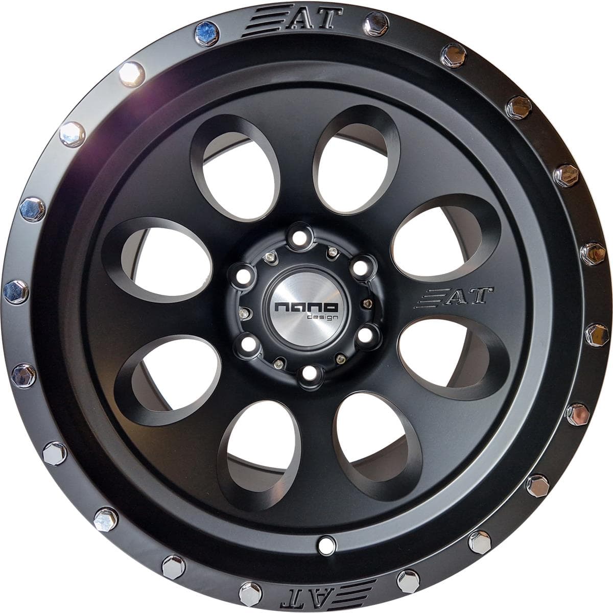 R16 X 8.5 6X139.7 ET-15 110.1 NANO 5187 Full Matt Black