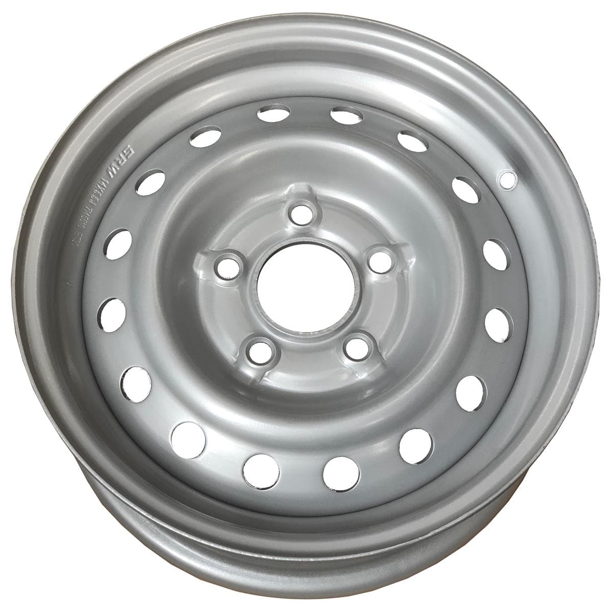 R14 X 5.5 4X100 ET30 57.1 SRW Steel Trailer Silver
