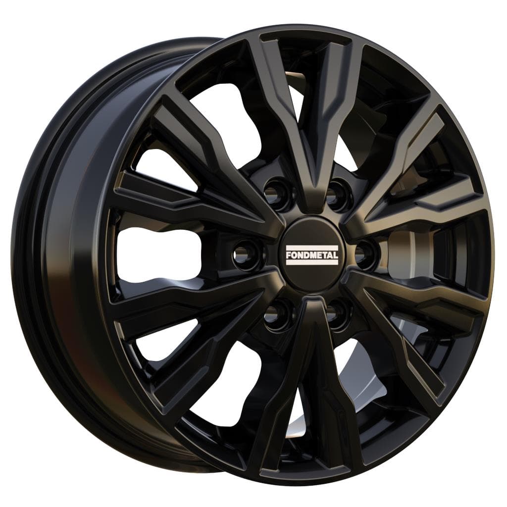 R16 X 6.5 6X120 ET50 74.5 FONDMETAL PRO2 Glossy Black