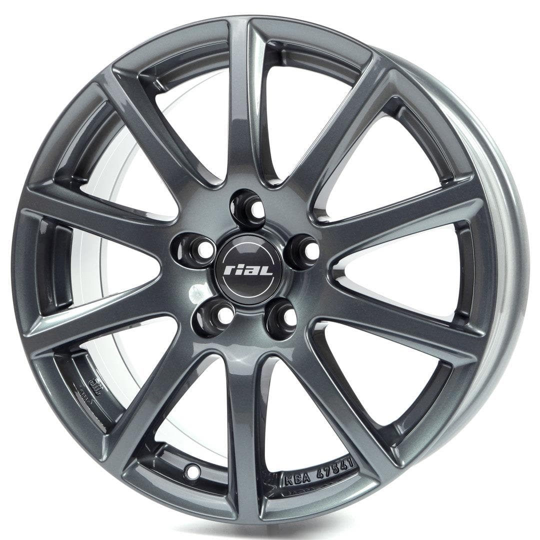R15 X 6 5X100 ET38 57.1 RIAL Milano titanium