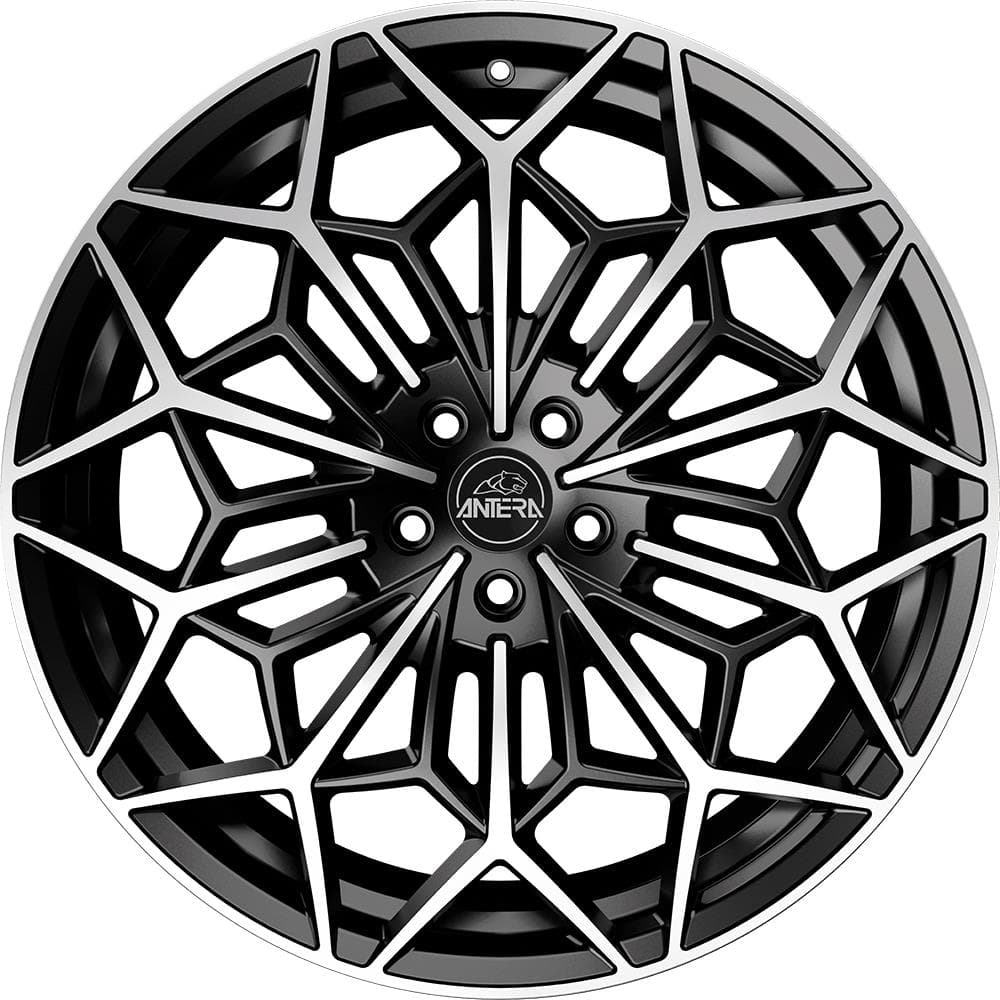 R20 X 8.5 5X112 ET35 66.6 ANTERA A105 Piano Black Diamond