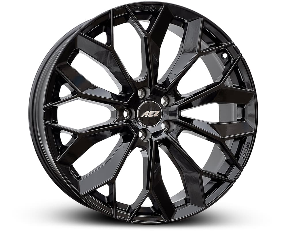 R21 X 10.5 5X114.3 ET48 64.1 OZ AEZ Leipzig (Max Load 1045 kg) Made in Germany Black