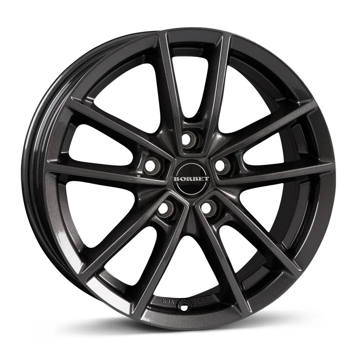 R15 X 6 5X112 ET43 57.1 BORBET W mistral anthracite glossy