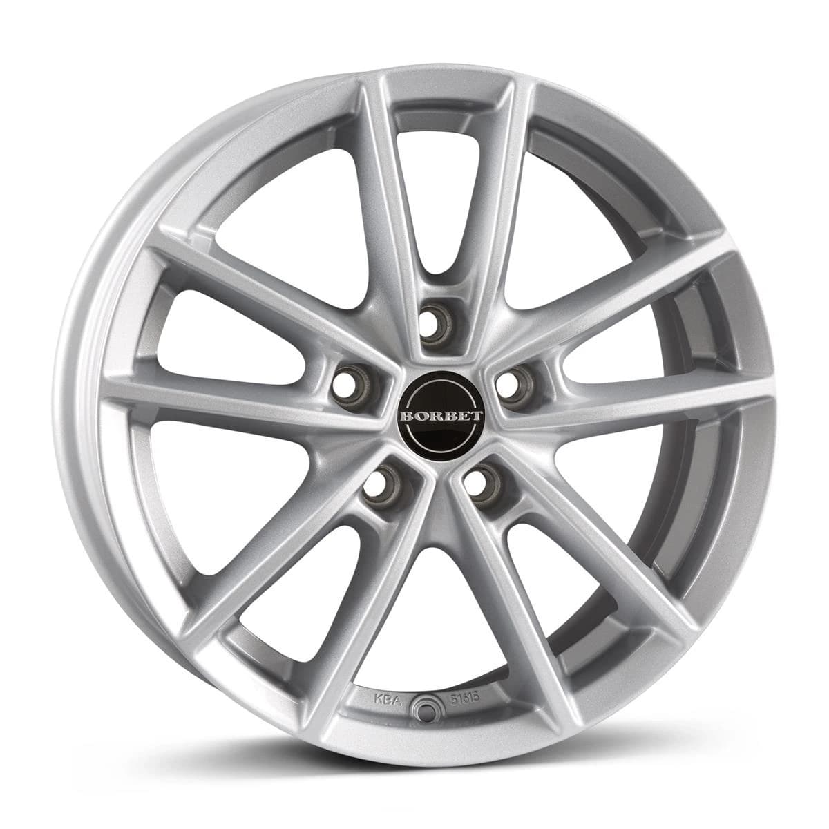 R15 X 6 5X112 ET43 57.1 BORBET W Crystal Silver