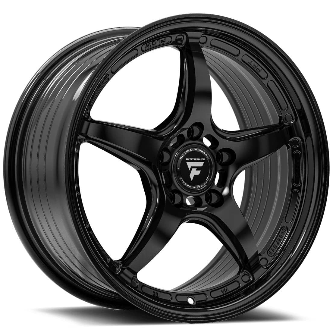 R17 X 8 5X114.3 ET35 73.1 FITTIPALDI FS367 Glossy Black