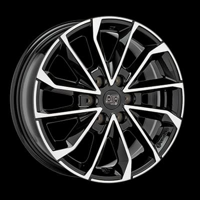 R20 X 8.5 6X120 ET47 74.6 MSW 42 6H Gloss Black Full Polished