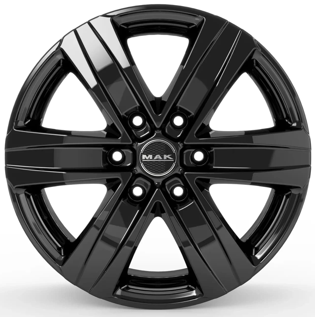 R20 X 8.5 6X114.3 ET45 66.1 MAK Stone 6 Gloss Black