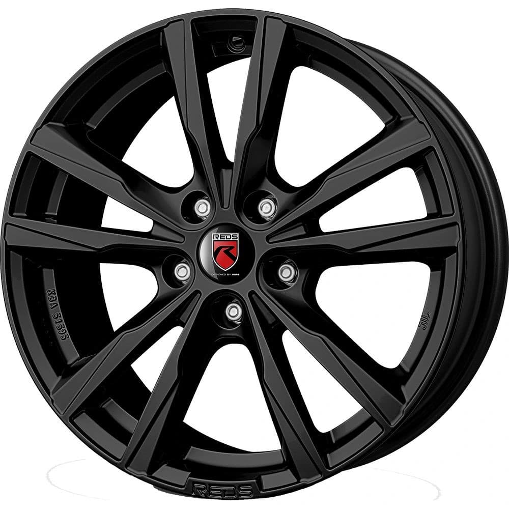 R16 X 6.5 5X108 ET40 72 REDS K2 HD Matt Black