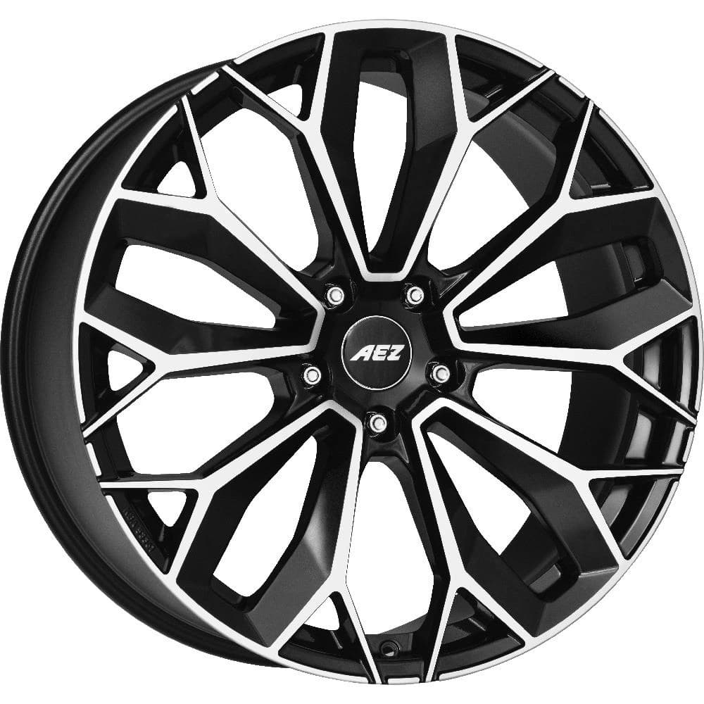 R22 X 9.5 5X120 ET49 72.6 AEZ Leipzig dark Black/polished