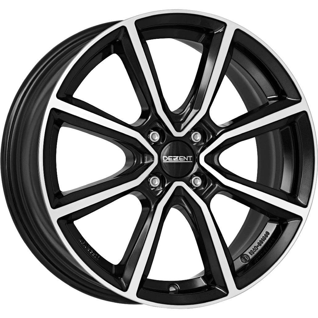 R18 X 7 4X98 ET41 58.1 DEZENT TN dark Black/polished