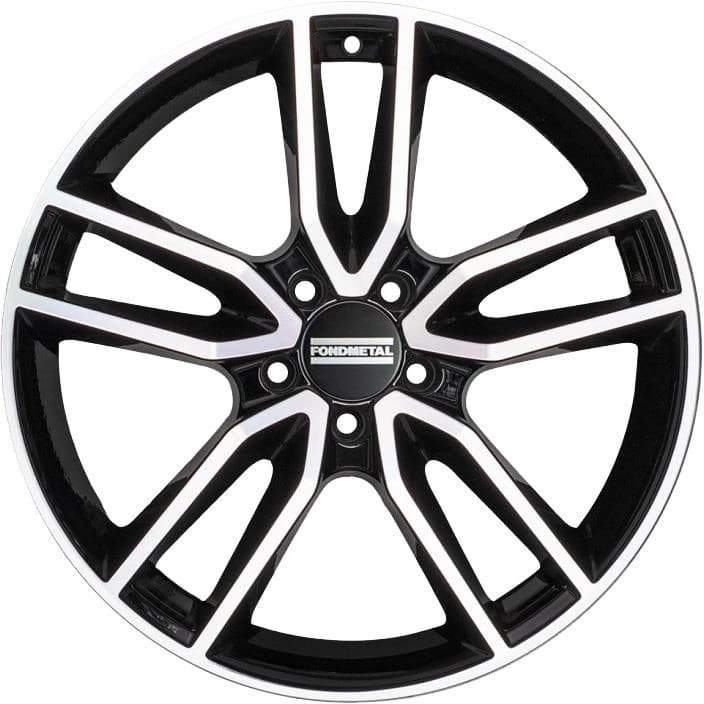 R16 X 6.5 5X112 ET39 66.6 FONDMETAL Koros Glossy Black Machined