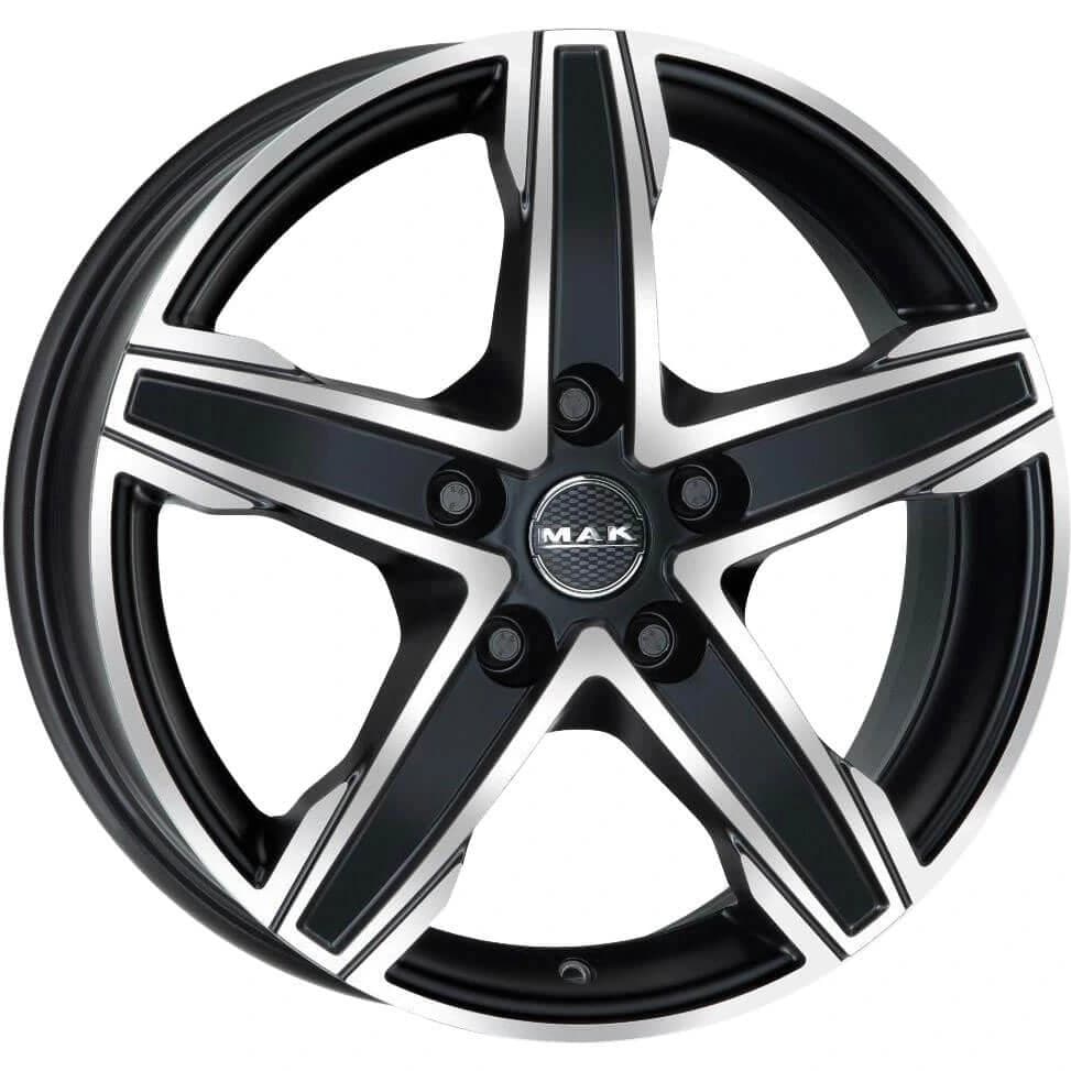 R18 X 7.5 5X160 ET50 65.1 MAK King 5 Ice Black