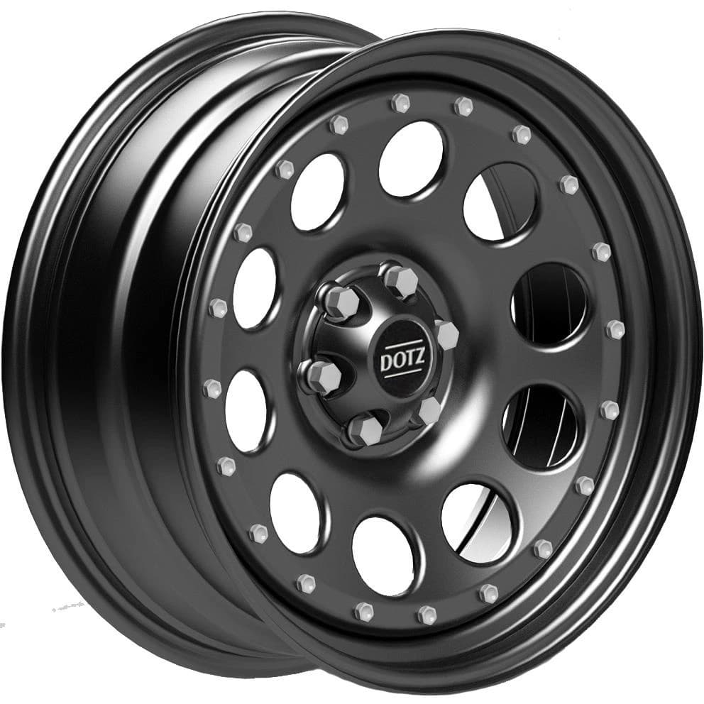 R18 X 7.5 6X114.3 ET18 66.1 DOTZ 4X4 Modular Beadlock 18z Black