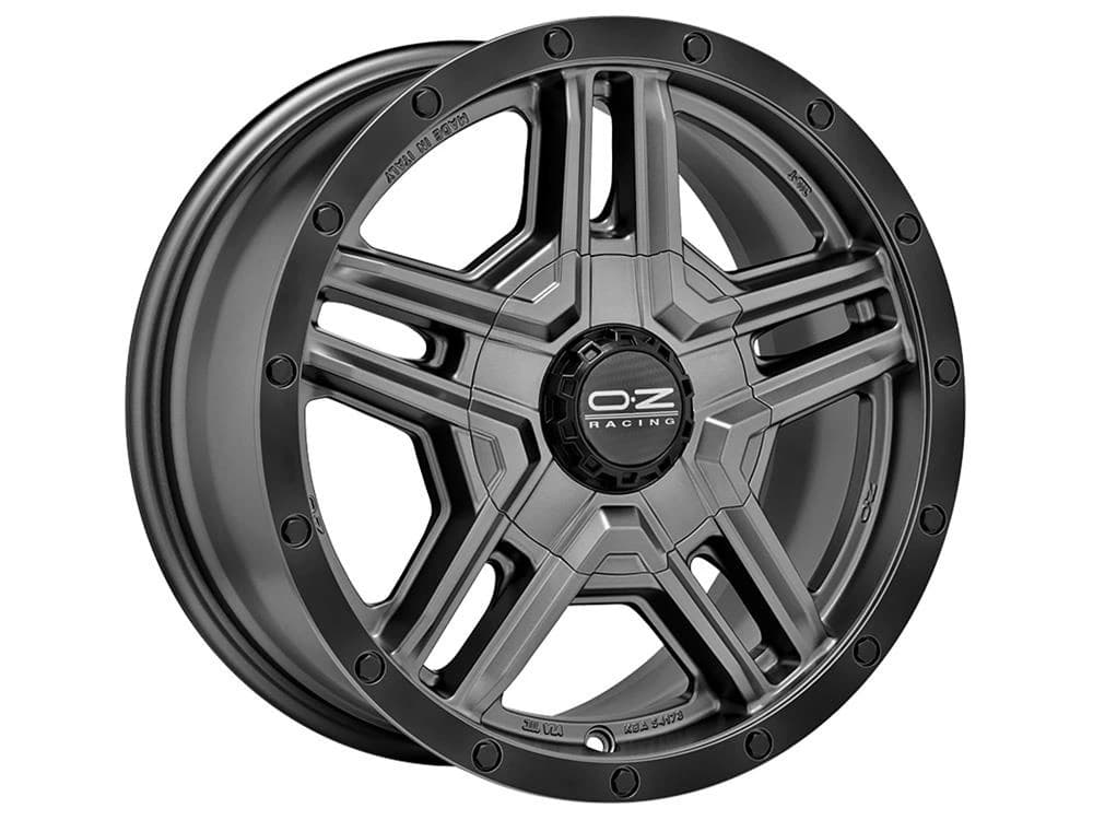 R17 X 8 5X150 ET30 110.1 OZ RACING Rally Adventure Matt Graphite / Black Lip