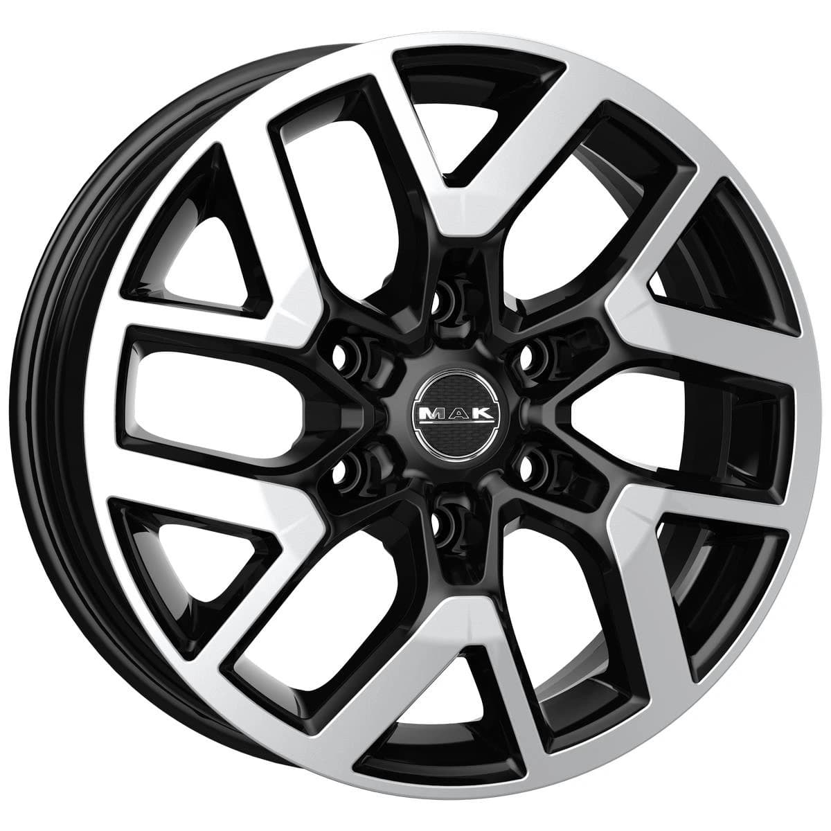 R19 X 7.5 6X139.7 ET26 106.1 MAK Gravel Black Mirror