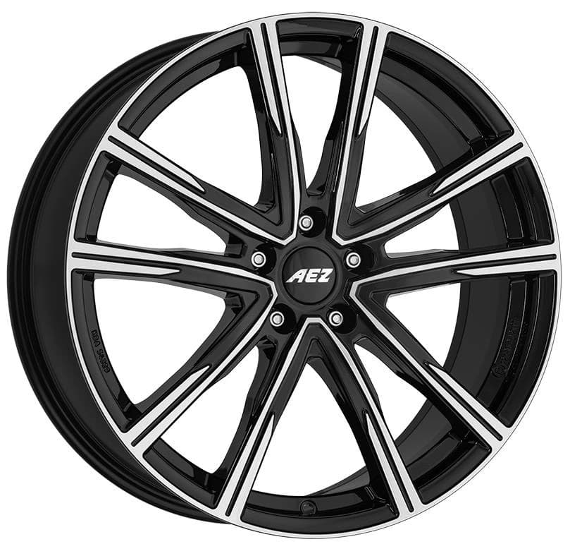 R19 X 7 5X108 ET48 63.4 AEZ Montreal dark Black/polished
