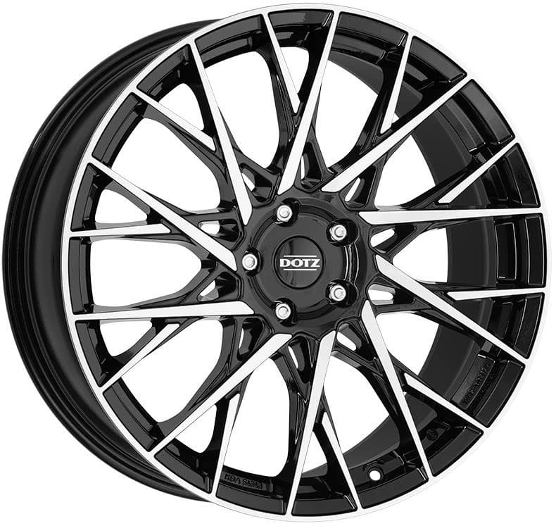 R18 X 7.5 4X100 ET45 60.1 DOTZ Fuji dark Black/polished