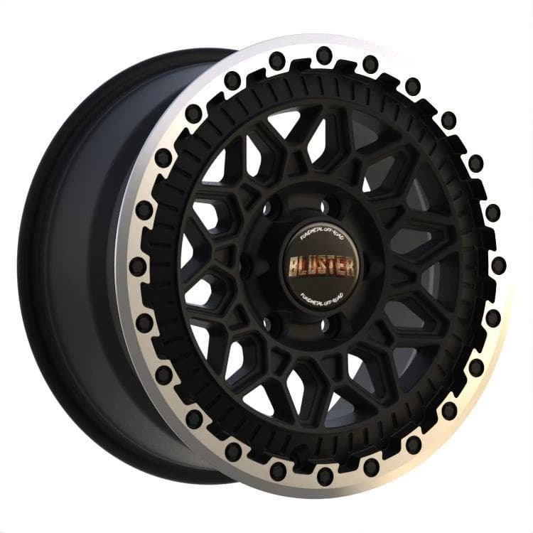 R18 X 8 6X130 ET50 84.1 FONDMETAL Bluster Matt Black Machined Lip
