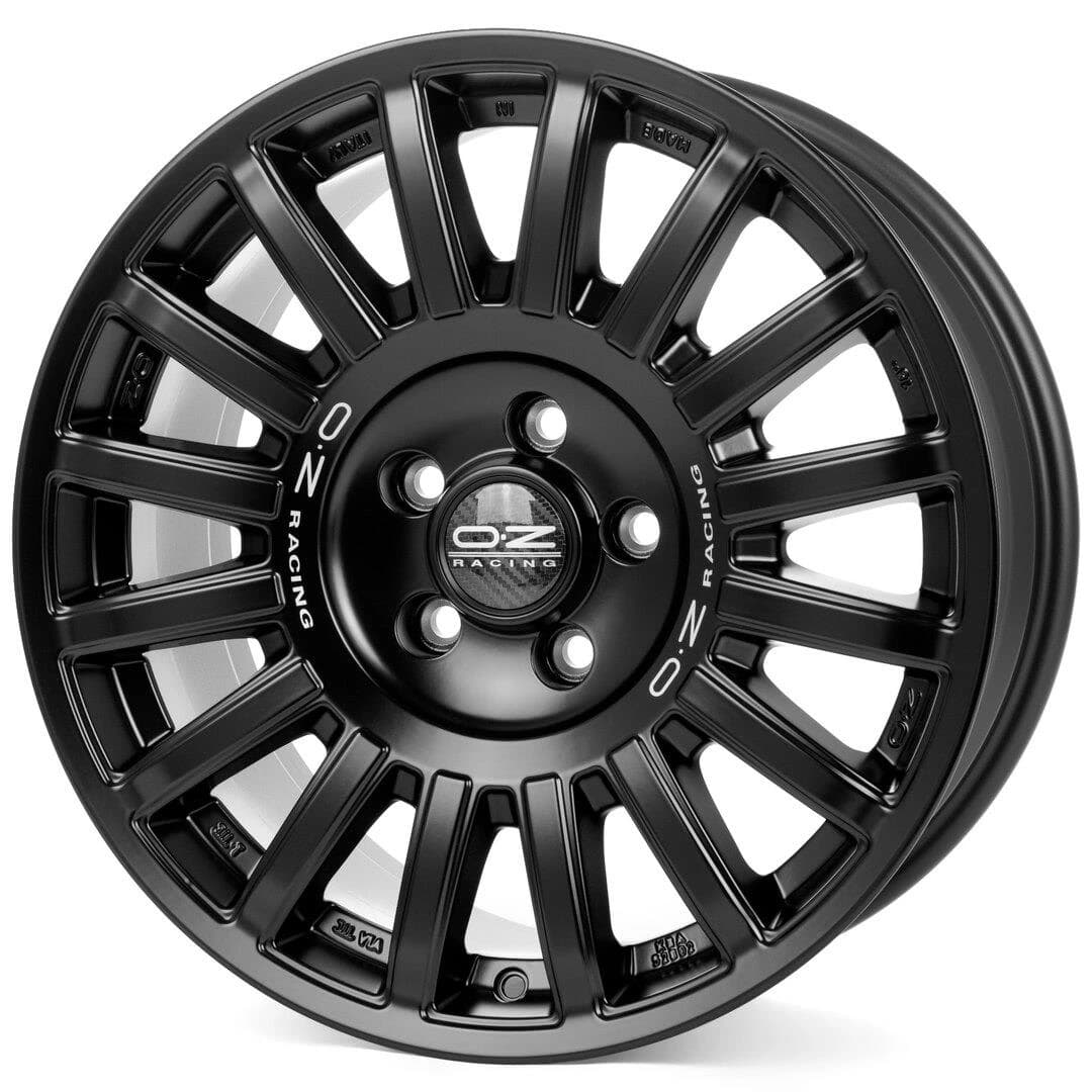 R17 X 8 5X150 ET30 110.1 OZ RACING Rally Raid Matt Black Silver Lettering