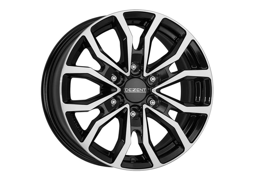 R18 X 8 6X114.3 ET30 66.1 DEZENT KC dark Black/polished