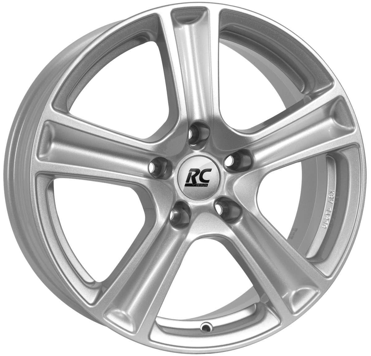 R16 X 6.5 5X115 ET41 70.2 RC DESIGN RC19 Kristallsilber (KS)