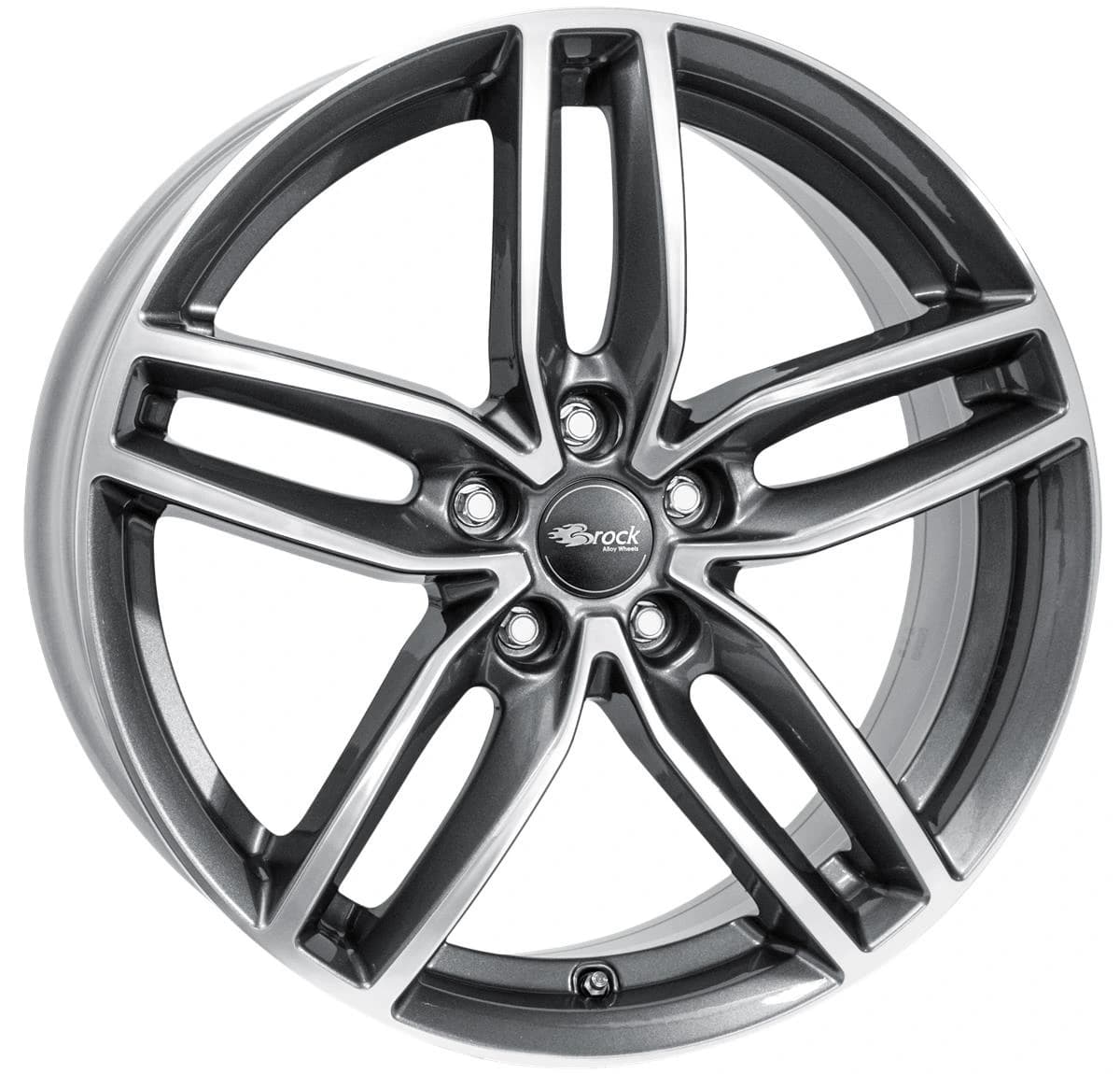 R20 X 8.5 5X115 ET49 70.2 RC DESIGN RC29 Himalaya Grey Voll-Poliert (HGVP)