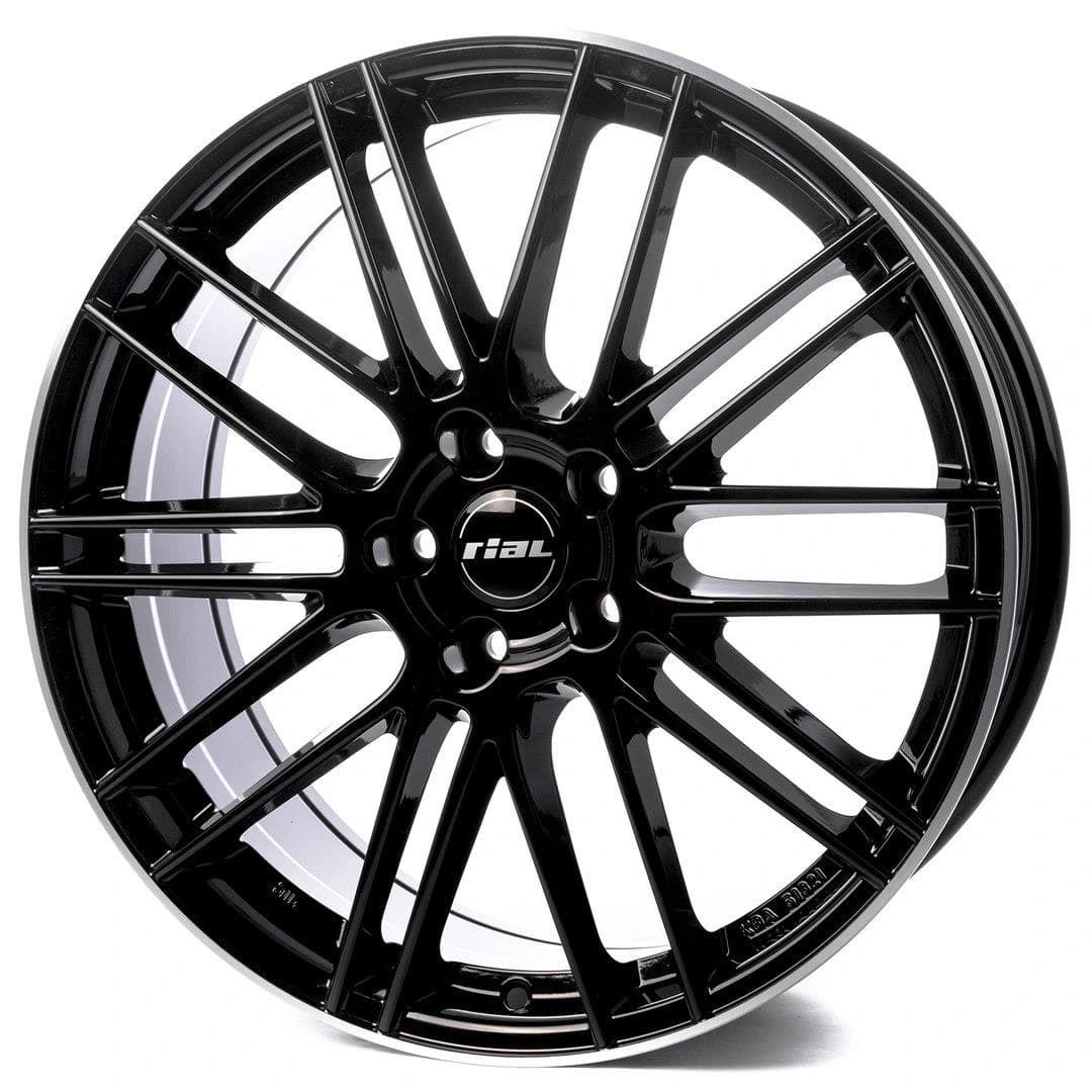 R18 X 8 5X105 ET38 56.6 RIAL Kibo diamond-black polished lip