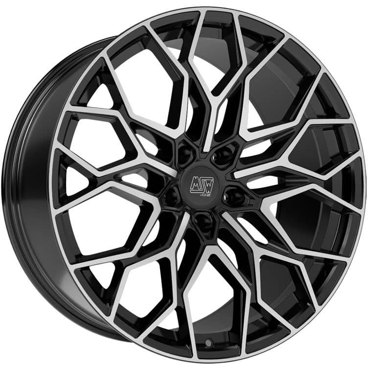 R21 X 9 5X127 ET50 71.6 MSW 51 Gloss Black Full Polished