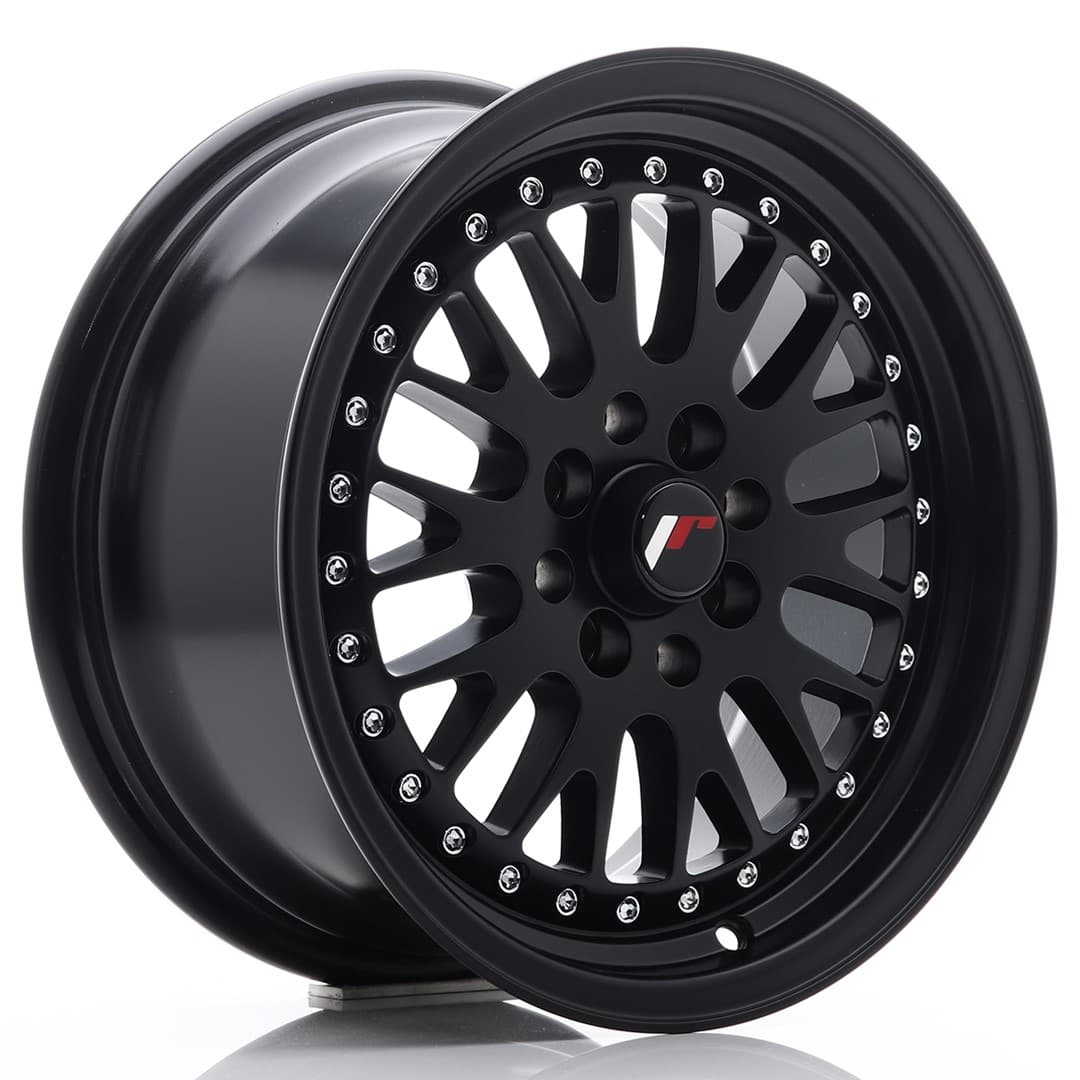 R15 X 7 4X100 ET30 74.1 JR WHEELS JR10 Black