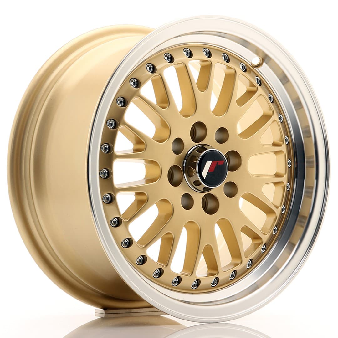 R15 X 7 4X100 ET30 74.1 JR WHEELS JR10 Gold