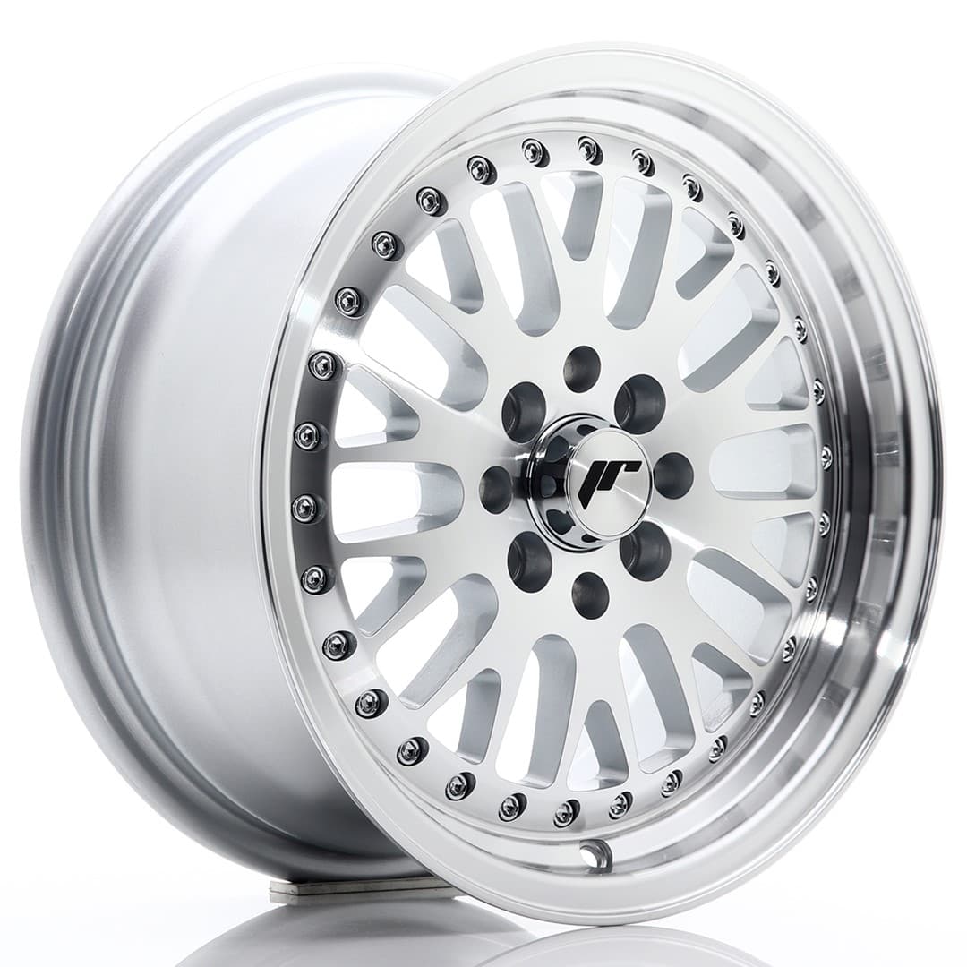 R15 X 7 4X100 ET30 74.1 JR WHEELS JR10 Silver