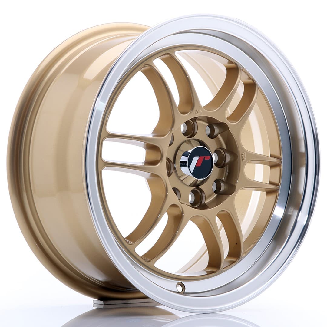 R15 X 7 4X100 ET38 73.1 JR WHEELS JR7 Gold