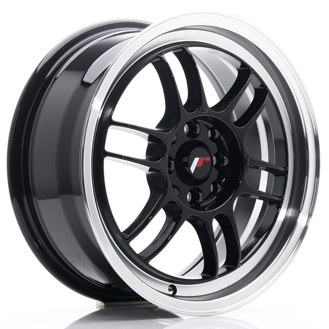 R16 X 7 4X100 ET38 73.1 JR WHEELS JR7 Black