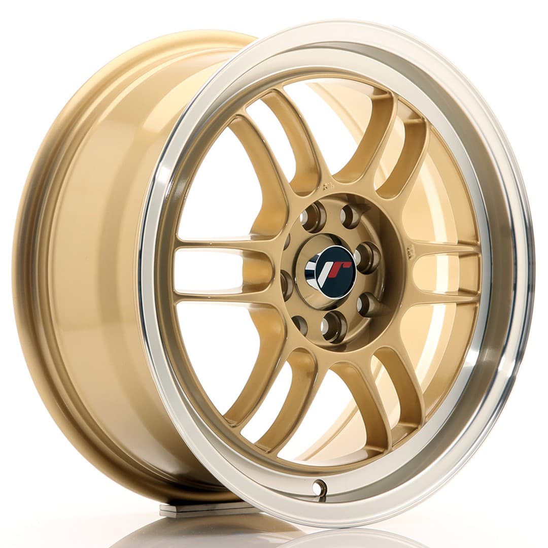 R16 X 7 4X100 ET38 73.1 JR WHEELS JR7 Gold