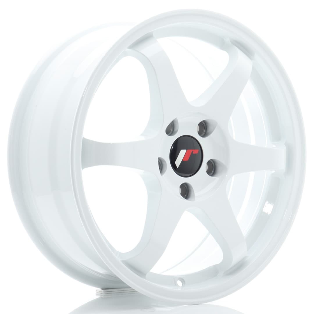R17 X 7 4X114.3 ET40 67.1 JR WHEELS JR3 White