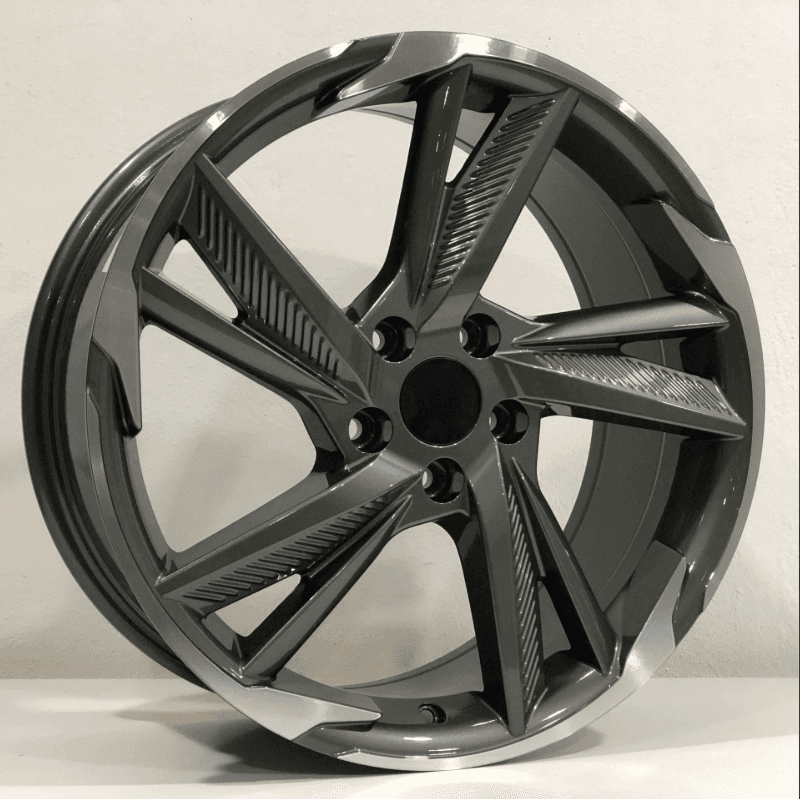 R18 X 8 5X108 ET45 67.1 REPLICA EMR DY1208 Gun Metal Diamond