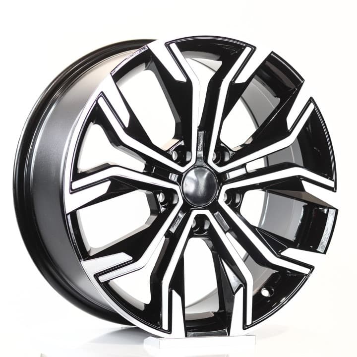 R17 X 7.5 4X100 ET40 60.1 REPLICA EMR DY667 Black Diamond