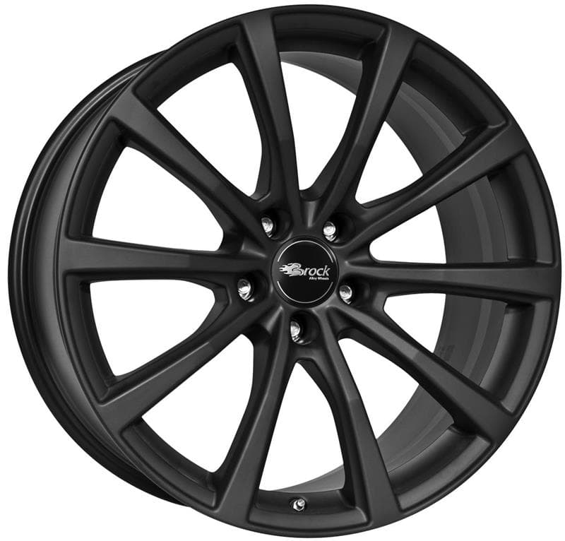 R21 X 9 5X120 ET30 72.6 BROCK B32 (Max Load: 850 Kg) Germany TÜV approval Matt Black