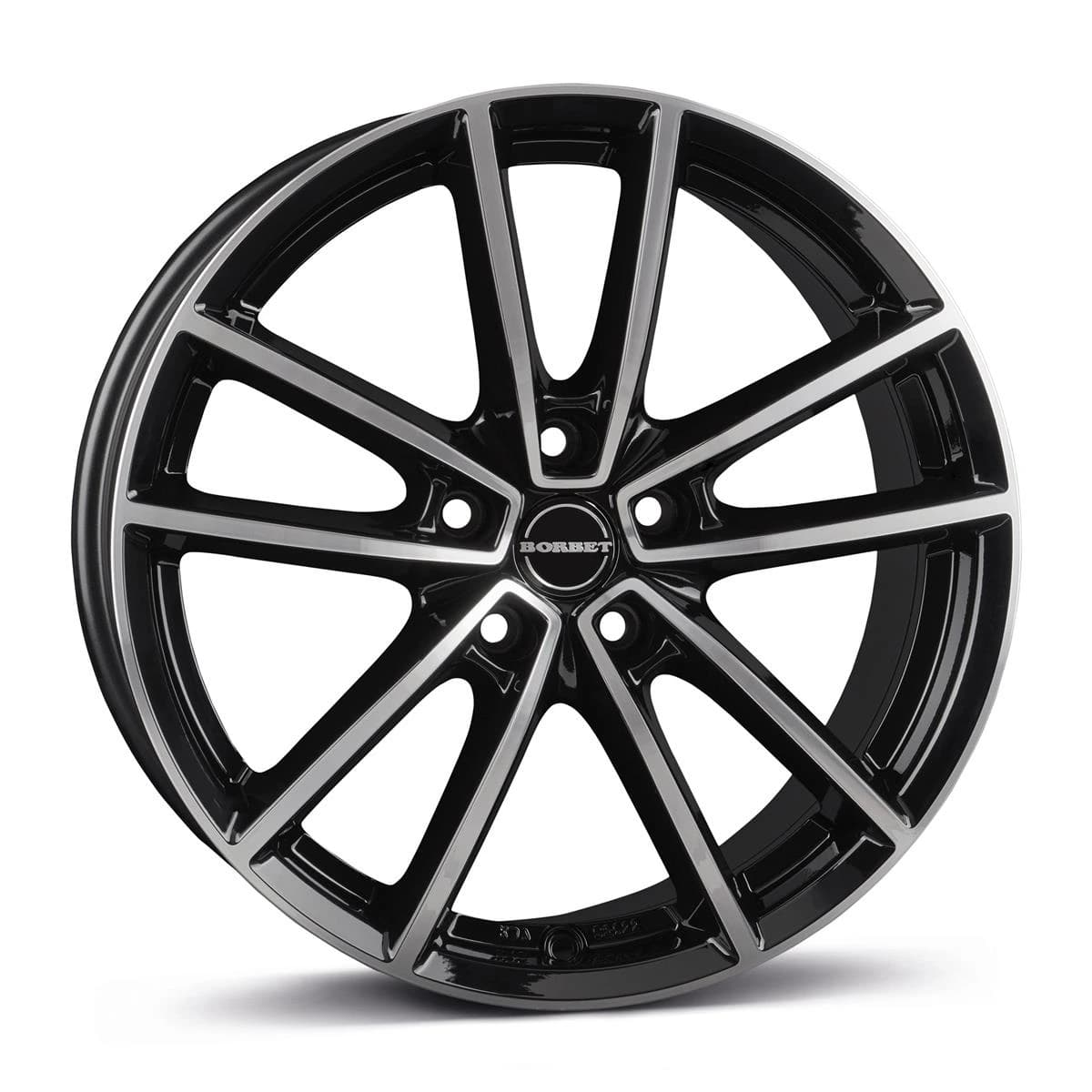 R21 X 8.5 5X114.3 ET49 72.6 BORBET W black polished glossy