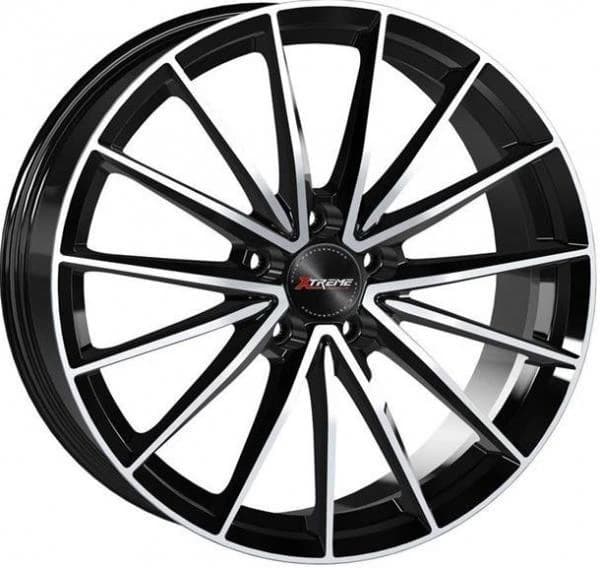 R20 X 9 5X112 ET50 66.6 XTREME RX16 Black Diamond