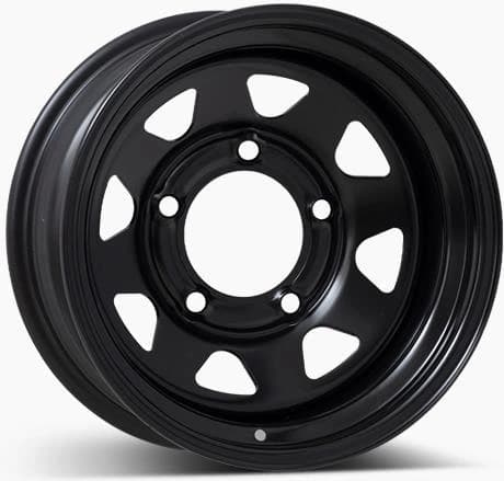 R16 X 7 6X139.7 ET-20 110 DOTZ 4X4 Extreme dark black