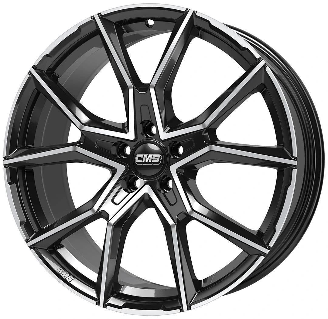 R20 X 8.5 5X114.3 ET45 67.1 CMS C33 Diamond Black Gloss