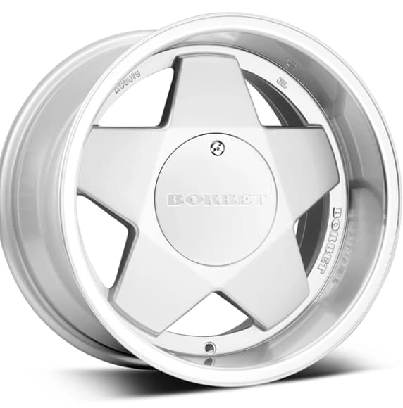 R15 X 7 4X114.3 ET35 67.1 BORBET A Silver Polished