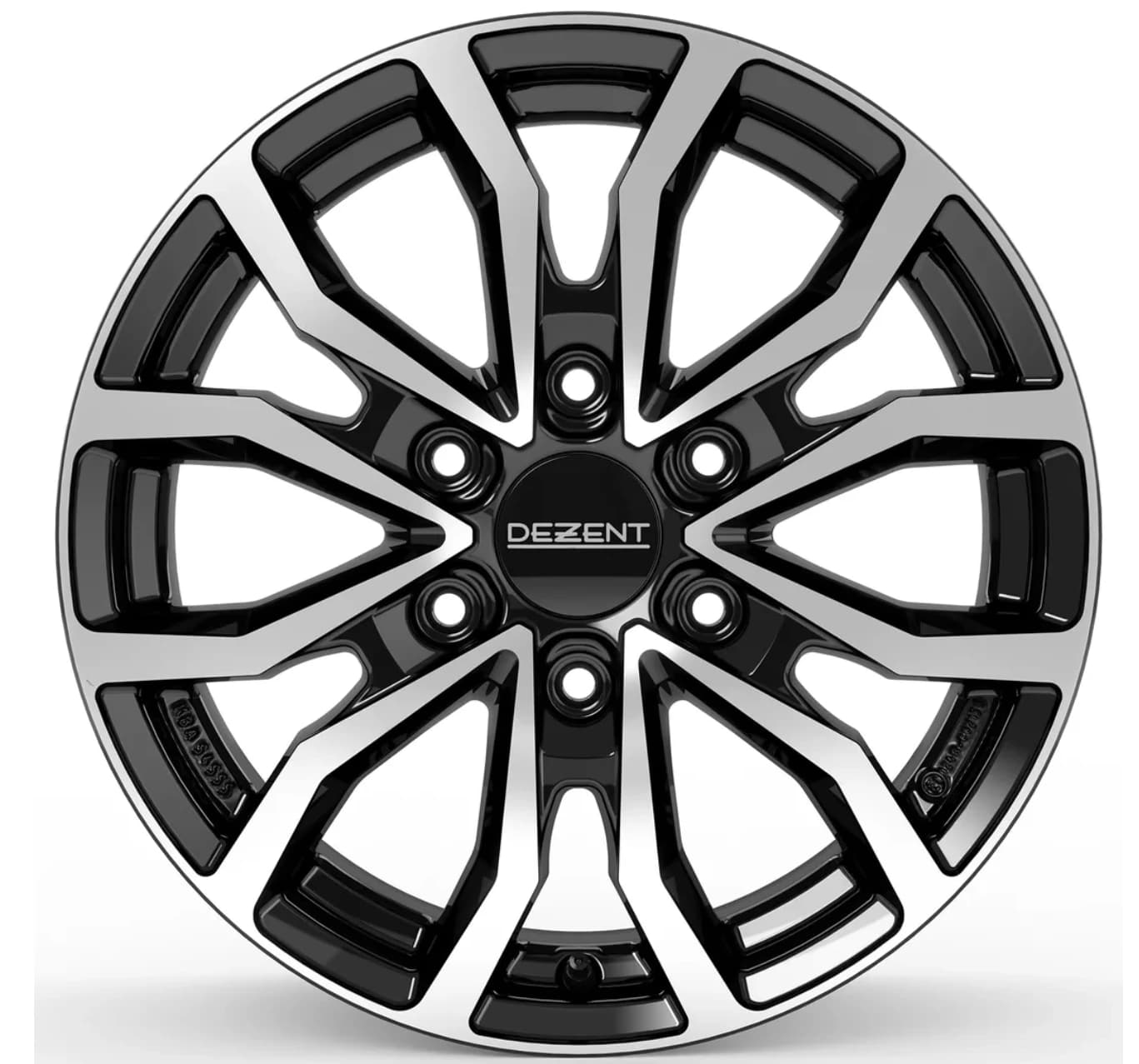 R17 X 8 6X114.3 ET30 66.1 DEZENT KC dark Black/polished