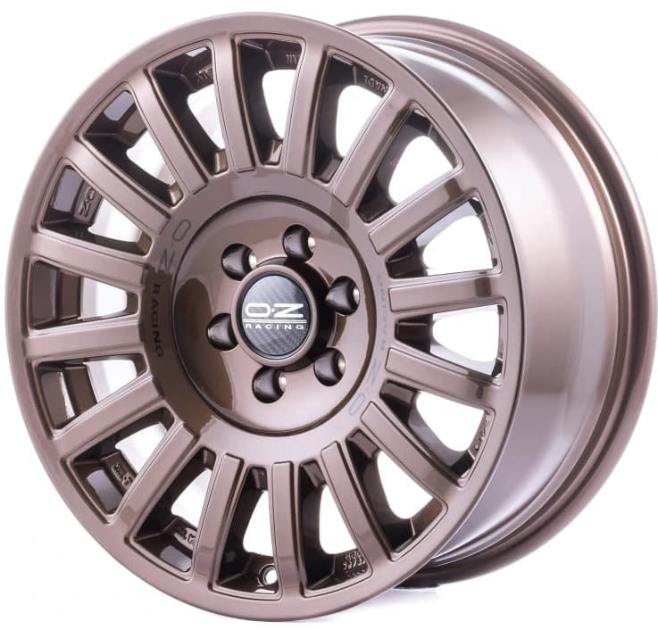 R18 X 8.5 6X139.7 ET25 106.1 OZ RACING Rally Raid Gloss Bronze Black Lettering 6H