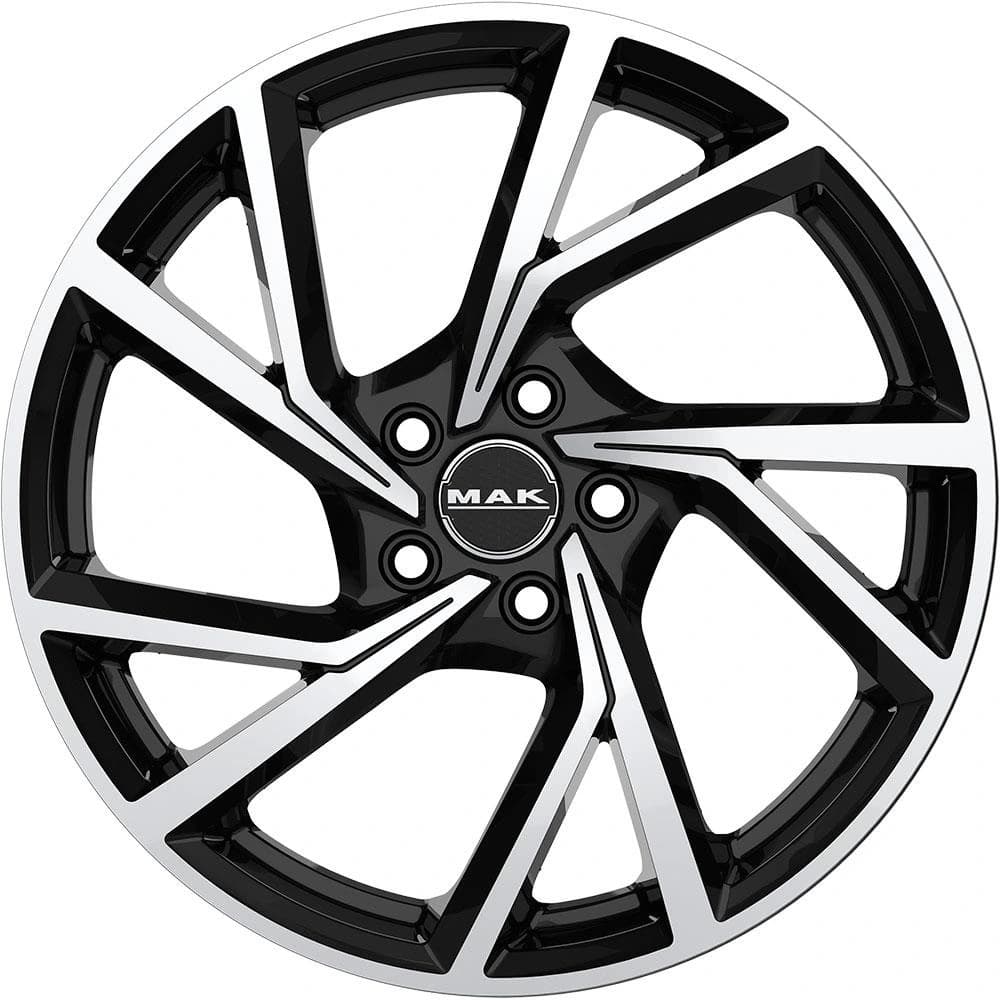 R18 X 7.5 5X98 ET43 58.1 MAK Kassel Black Mirror