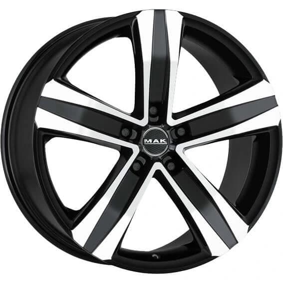 R16 X 6.5 5X118 ET65 71.1 MAK Stone 5 Black Mirror